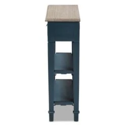 Dauphine Spruce Finished Wood Accent Console Table Blue - Baxton Studio -Home Furniture Shop-Baxton Studio GUEST fae36cda 0c1c 401e 83bf c025779c6a67