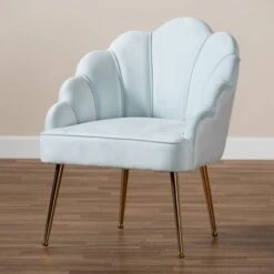 Cinzia Velvet Upholstered Seashell Shaped Accent Chair - Baxton Studio 18 Cinzia Velvet Upholstered Seashell Shaped Accent Chair - Baxton Studio -Home Furniture Shop-Baxton Studio GUEST fb68eb1d ae27 45b7 bc1d 042358bf448b