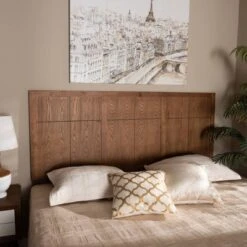 Monroe Modern And Rustic Wood Headboard Walnut - Baxton Studio -Home Furniture Shop-Baxton Studio GUEST fcca2a5b 888e 442c ae79 4bcbe02a34fc