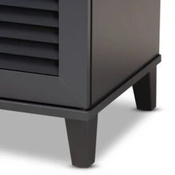 Shelf Wood Shoe Storage Cabinet Coolidge Finished Dark Gray - Baxton Studio -Home Furniture Shop-Baxton Studio GUEST fd1ddd1c 56f4 44ec 88a8 b49b51af1c32