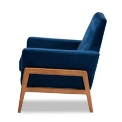 Perris Mid-Century Modern Velvet Fabric Upholstered Wood Lounge Chair - Baxton Studio 12 Perris Mid-Century Modern Velvet Fabric Upholstered Wood Lounge Chair - Baxton Studio -Home Furniture Shop-Baxton Studio GUEST fdd104f2 b87c 4b6e 9e25 2cd7aa266f3c