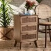 Baden Wood With Rattan 3 Drawer Nightstand Walnut Brown - Baxton Studio 2 Baden Wood With Rattan 3 Drawer Nightstand Walnut Brown - Baxton Studio -Home Furniture Shop-Baxton Studio GUEST fe0384ed 3867 4198 87c6 c75a6ddcd3d8