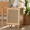Maclean Rattan Wood 1 Door Nightstand Natural/Brown - Baxton Studio -Home Furniture Shop-Baxton Studio GUEST fe940f5f 6869 4b58 8034 285fa338a77f