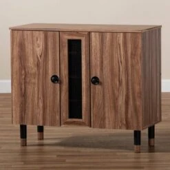 2 Door Valina Wood Entryway Shoe Storage Cabinet Brown - Baxton Studio -Home Furniture Shop-Baxton Studio GUEST fec7a2b1 03e7 44b5 92d9 be3b39a9acf3